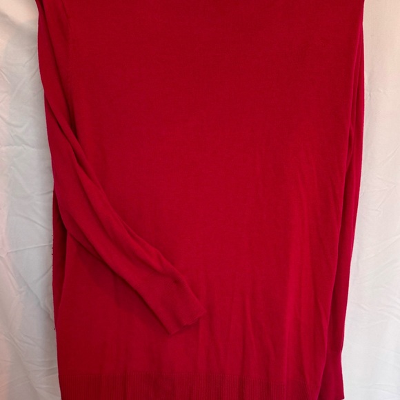 Ava & Viv plus size Sweater.  Red. Size 4X. V neck. - Picture 4 of 8